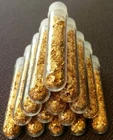 9  Large Bottles.. of Gold Leaf Flakes ..3mil  Lowest price online !!