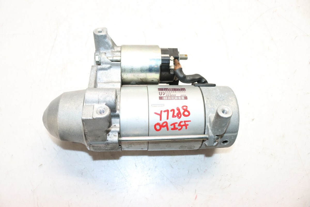 08-14 LEXUS ISF IS F ENGINE A/T STARTER MOTOR DENSO Y7288 | eBay