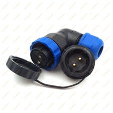 SD20 IP67 2 Pin Waterproof Elbow Connector,Aviation Cable Connector Plug Socket