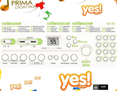 Tastiera Mini Casio SA-50 32 Tasti - Portatile Per Bambini, 100 Timbri, 50 Ritmi, Con Borsa - Foto 7