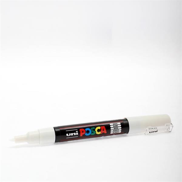 x2 Uni-Ball Posca Extra Fine Tip Marker - White Pen - Image 3