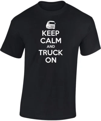 Keep Calm And Truck On Kids Unisex T-Shirt 8 Colours (XS-XL) by swagwear