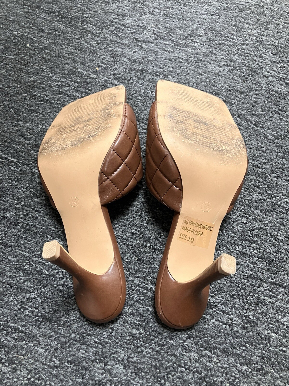 Square Toe Quilted Heels - image 3