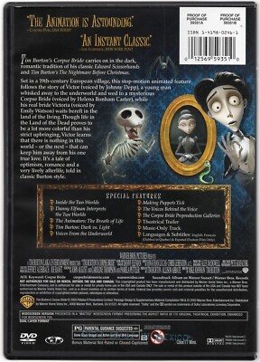 DCI☆DVD☆2005 Tim Burton's Corpse Bride - 2005 Widescreen Edition DVD - Depp
