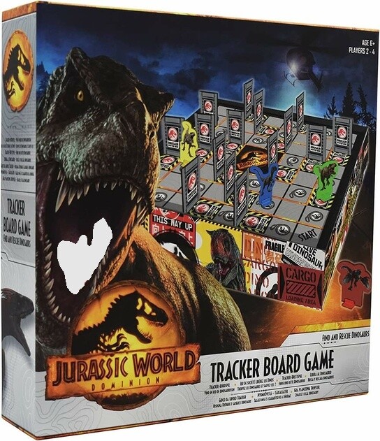 Jurassic World Dominion Dino Tracker Board Game Age 6+, For 2-4 Players