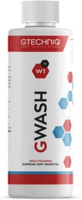 Gtechniq Car Shampoo Auto W1 GWash High Foam Dirt Stain Remover High Gloss 250mL - Image 1 of 4