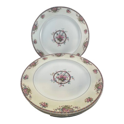 Vintage Haviland Limoges COMMODORE Dinner Plates 9 3/4in Set OF 4