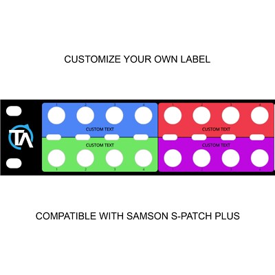 Custom Patchbay label compatible with Samson S-Patch Plus | eBay