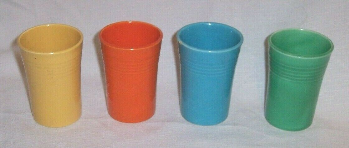 SET OF Vintage Original Old 1930s Fiesta Fiestaware 5/8 Juice Tumbler  Cup