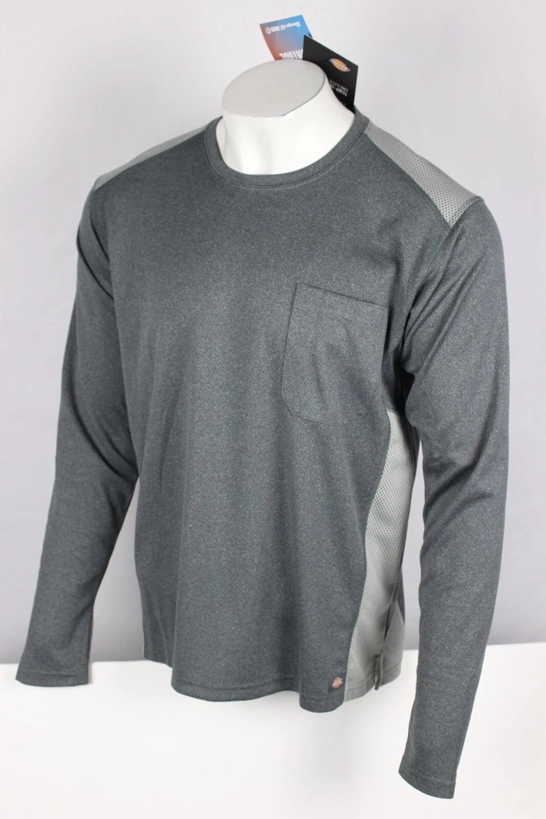 Dickies Men's Shirt Temp-iQ Performance Cooling Long Sleeve Gray SL620GHF