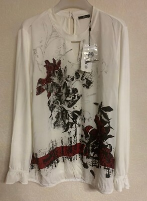 BIBA,Elegant Schlupf-Blusenshirt Blumenmuster Gr.44 Neu mit Etikett Casual 79,99