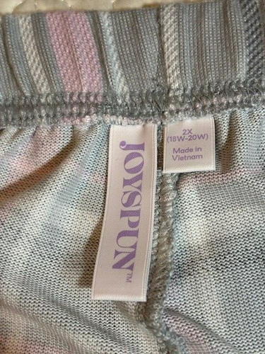 Joyspun Women's Plaid Hacci Knit Sleep Jogger PJ Lounge Pants 2x - Picture 7 of 11