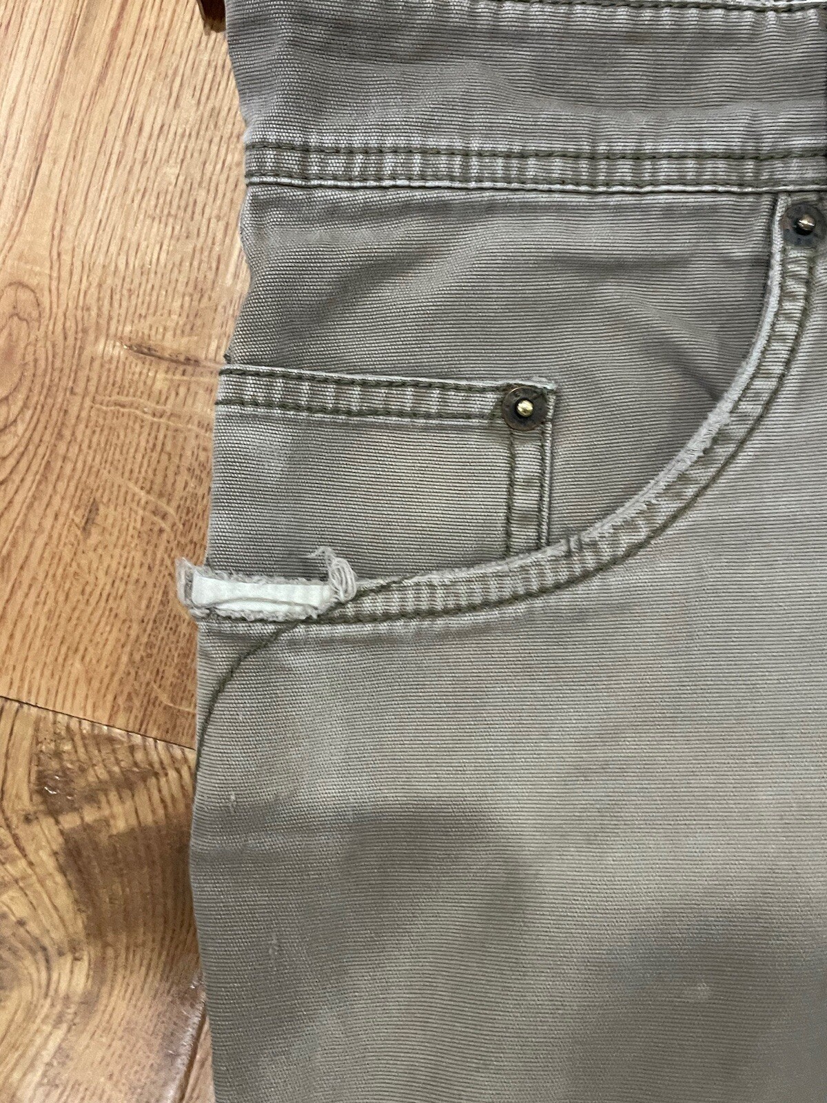 MENS EMS EASTERN MOUNTAIN SPORTS FENCEMENDER BROWN HIKING WORK PANTS