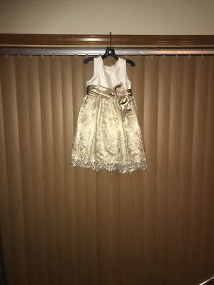champagne dress ebay Jane Copelane Girl Champagne Dress 5