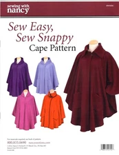 "Sew Easy, Sew Snappy" CAPE PATTERN Sewing with Nancy Pattern SWNSSC NEW