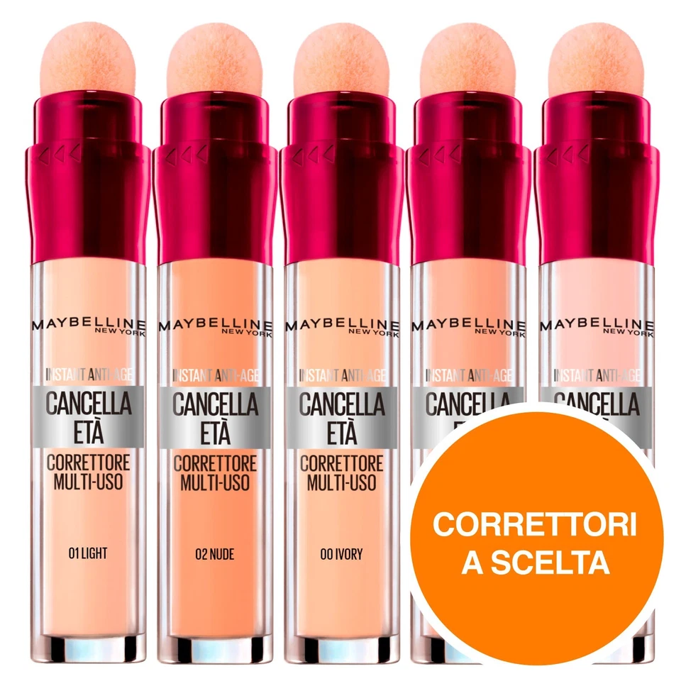 Maybelline New York Il Cancella Età Correttore Liquido Instant Anti Age a Scelta
