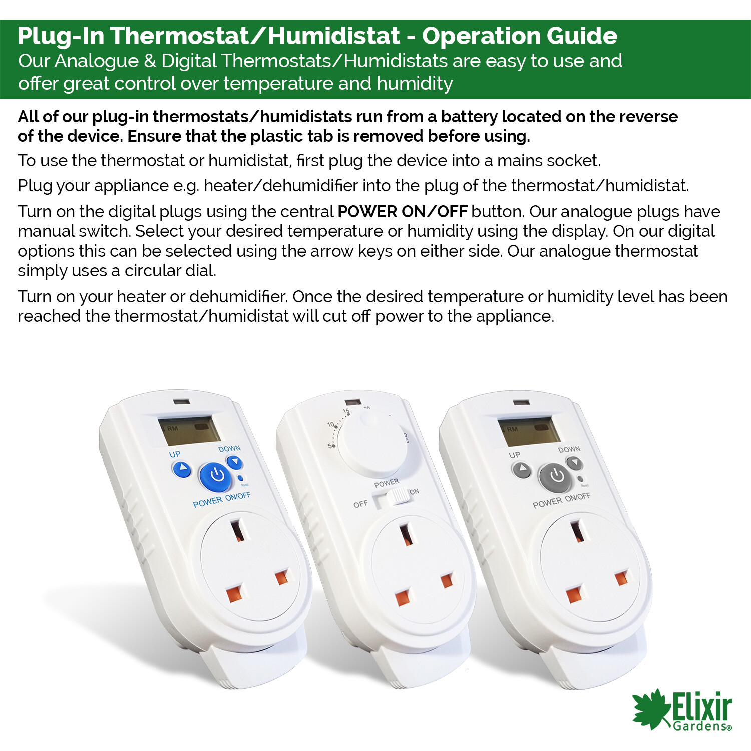 Low Energy Tube Heaters with Guards & Thermostats Greenhouse Frost
