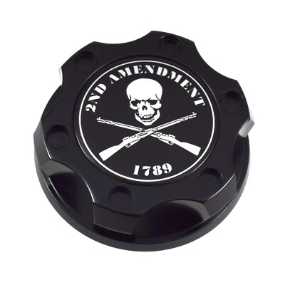 V2 Black Engine Oil Filler Cap 2nd Amendment Emblem Fits Nissan Infiniti Nismo