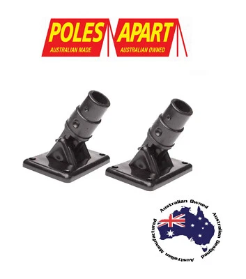 2 x Bird Beak Peg & Plate Sets / Bracket for Bed Fly Poles 38E Poles Apart