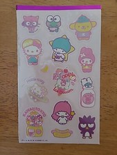Hello Kitty Sanrio Kawaii Sticker Sheet For Decoration, Journal, Scrapbook