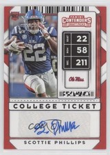 2020 Panini Contenders Draft Picks College Ticket Scottie Phillips #203 Auto nd3