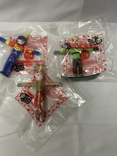 Lot of 3 Jack in the Box Kids Meal Toys 1999 Jack Figures Jock Jack Sealed