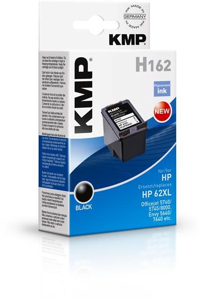 Kmp 1741,4001 Kmp H162 Tintenpatrone Schwarz Kompatibel Mit Hp C2P05AE 62 Xl-image