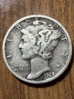 1938-S Mercury Dime - Actual Silver Coin Shown Good Shape Same Day Ship Free FM