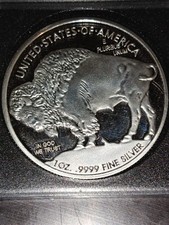 1 oz Buffalo Silver Round .999 Fine Silver – NEW / UNC 94.30 per troy oz