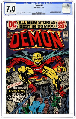 #ad Demon #1 CGC 7.0 1972 4025407010 1st app. Etrigan the Demon $150.00