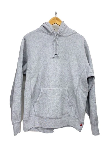 Felpa Supreme con cappuccio L cotone grigio 19FW MICRO LOGO FELPATA USATA