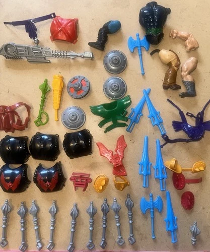 New ListingMasters of the Universe Lot 46 Vintage Action Figures Parts Mattel Accessories