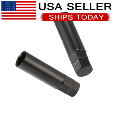 2pcs Black Socket Key Tool for 7 spline Lug Nuts | 19mm, 3/4'', 21mm, 13/16'' C