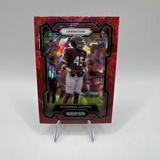 2024 Panini Prizm Draft Picks #154 Edgerrin Cooper Red Ice Texas A&M Aggies