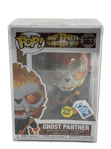 Funko Pop Marvel Ghost Panther GameStop Glow Dark Multicolor Protector