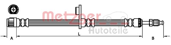 Fits METZGER 4110749 BRAKE HOSE.   ⭐UK Stock⭐