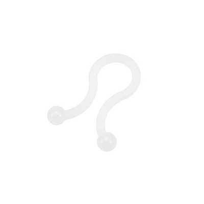 100 Stk. Twist Lock Kabelbinder Nylon U Form Platz Sparen Weiß 7mm Dmr