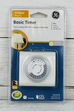 GE Indoor Timer Plug-In 15119 Basic 24 Hour Programmable CFL Ready Polarized NEW