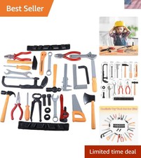 28 Pcs Kids Toy Tool Set Construction Party Supplies Plastic Pretend Play Acc...