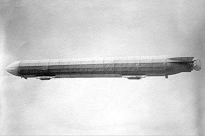 ZEPPELIN AIRSHIP / DIRIGIBLE NO.3 IN FLIGHT PHOTOGRAPH PHOTO PRINT