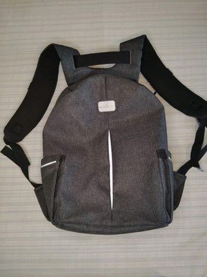 Bellagio Las Vegas Backpack Gray USB Port Laptop Bag Travel Combo Lock With Code