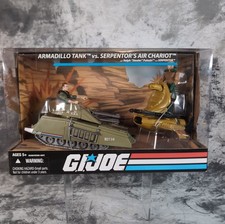 G.I. Joe 25th Anniversary Armadillo Tank Vs Serpentors Air Chariot 2008 New Open