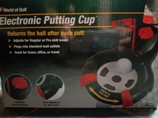 World Of Golf Electronic Putting Cup New Open Box Adjustable Skill Level 