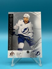 2025-26 UD SP Game Used #AR-DD Dylan Duke Authentic Rookies Tampa Bay Lightning