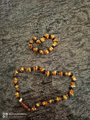 Polished Multi Cluster Baltic Amber Necklace - Limited Edition