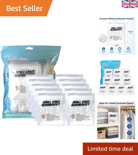 Long-Lasting 36g Moisture Absorber Sachets - Perfect for Wardrobes & Closets