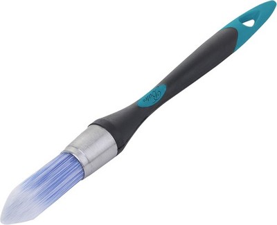 Bates Blue-Black 0.75-Inch Trim Brush with Fine Bristles for Smooth Application