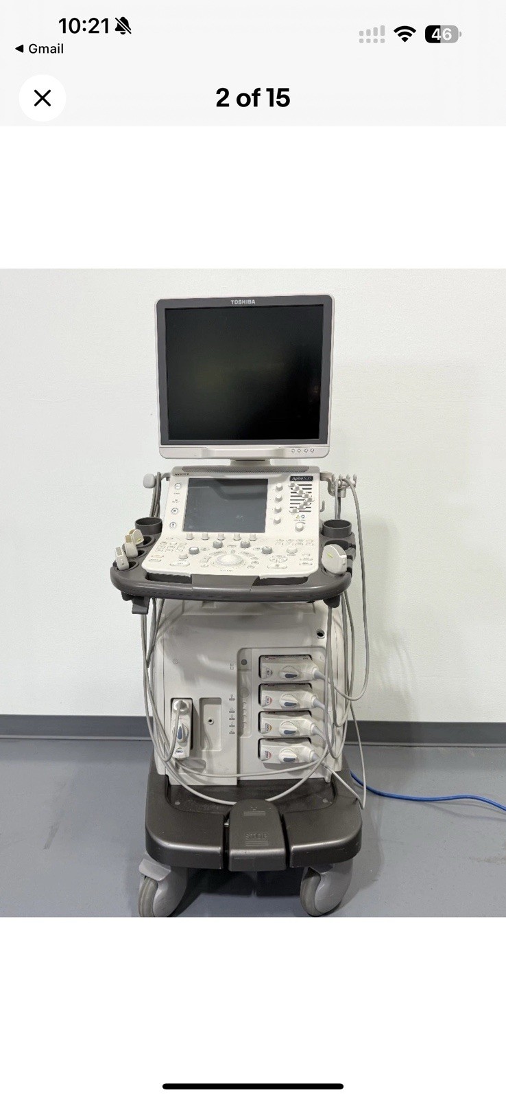 Toshiba Canon Aplio 500 TUS-A500 Ultrasound Machine Without Probes Version 7.0