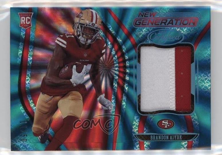 2020 Certified FOTL Teal 11/50 Brandon Aiyuk #17 Rookie RC 16hq