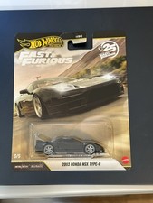 2026 Hot Wheels Fast & Furious Mix 3 #3 2003 Honda NSX Type-R BLACK | FSC